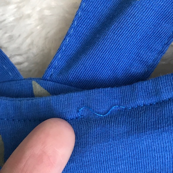 A.T.U.N. Toddler Sz 18-24 M Blue Romper Gray Stars - Picture 8 of 12